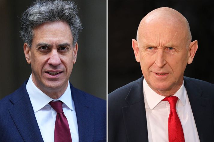 Miliband skiptir um ráðherrastól og Healey kemur aftur inn í ríkisstjórn en í embætti fjármálaráðherra.
