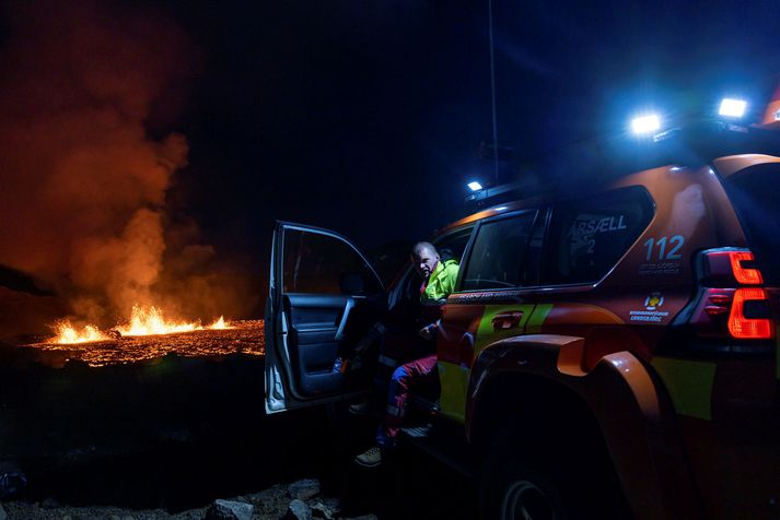 Björgunarsveitin Þorbjörn í Grindavík verður ekki með mannskap á svæðinu í dag. 