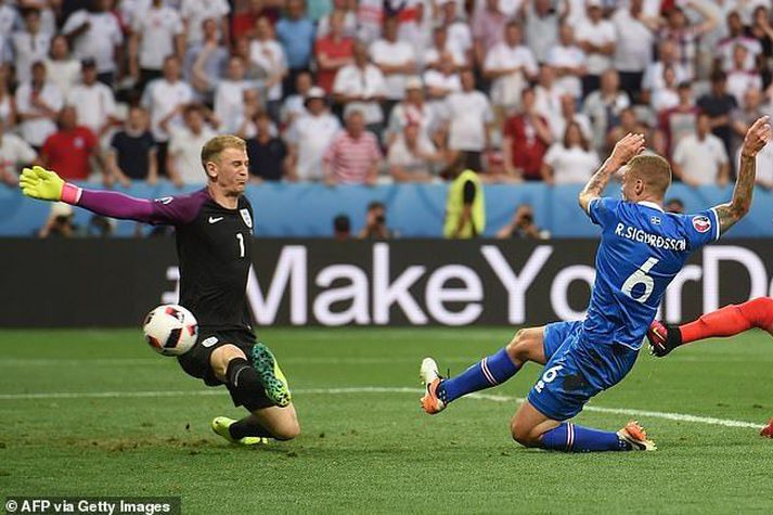 Ragnar skoraði jöfnunarmark Íslands gegn Englandi á EM 2016.