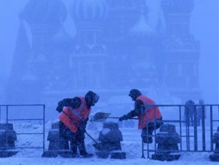Íslensk mjólk í Moskvu.