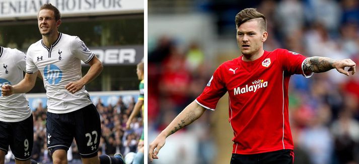 Aron Einar Gunnarsson og Gylfi Þór Sigurðsson.