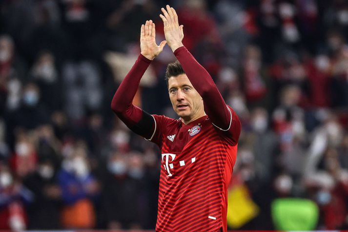 Robert Lewandowski skoraði tvö í kvöld.