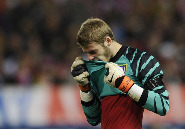 David de Gea í leik með Atletico Madrid.