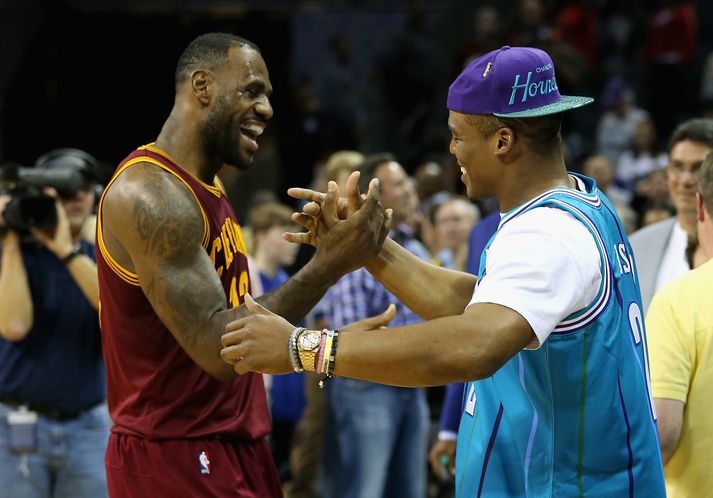 LeBron James, t.v., hefur spilað fyrir Cavaliers frá því í júlí á síðasta ári.
