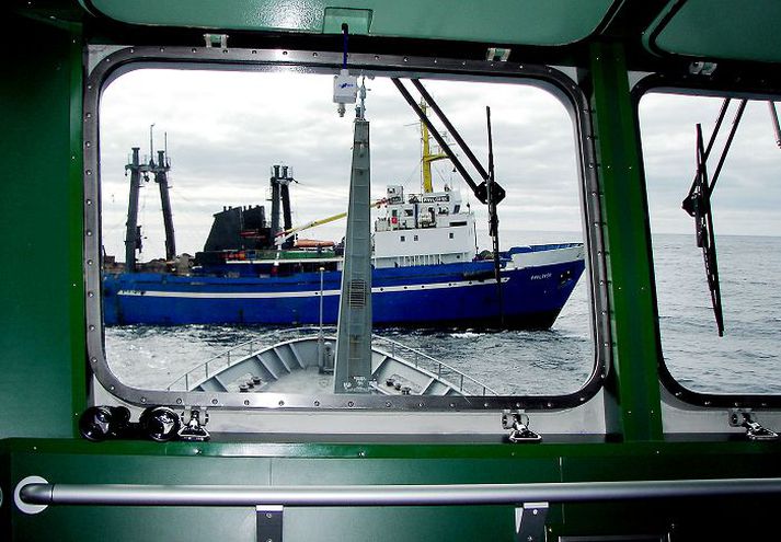 á úthafskarfamiðum
Lengi vel var fréttaflutningur af miðunum mest af ólöglegum veiðum.
Mynd/lhg