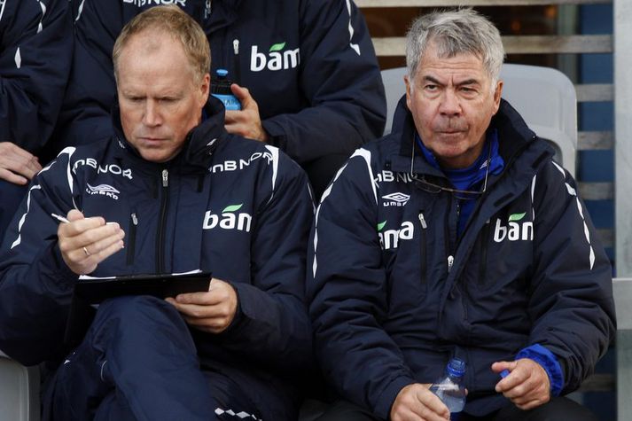 Egil Olsen, til hægri.