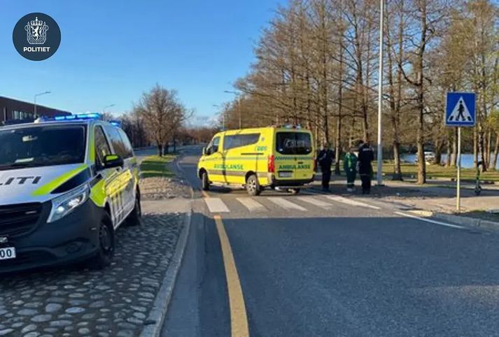 Mynd af vettvangi slyssins.