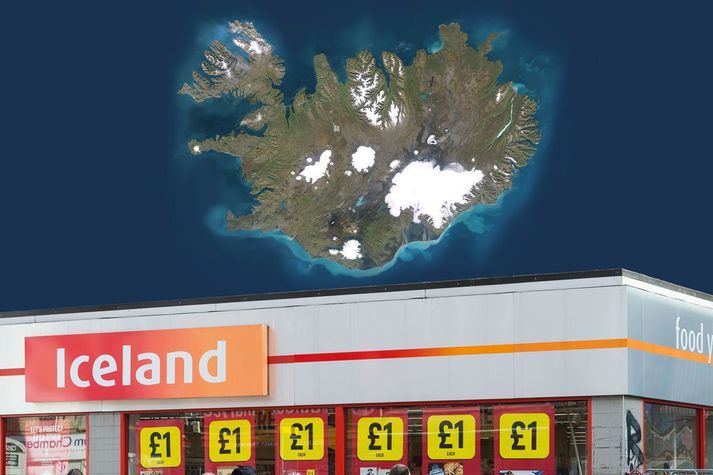 Ísland og breska verslunarkeðjan Iceland hafa átt í deilum um notkun á orðinu ICELAND.