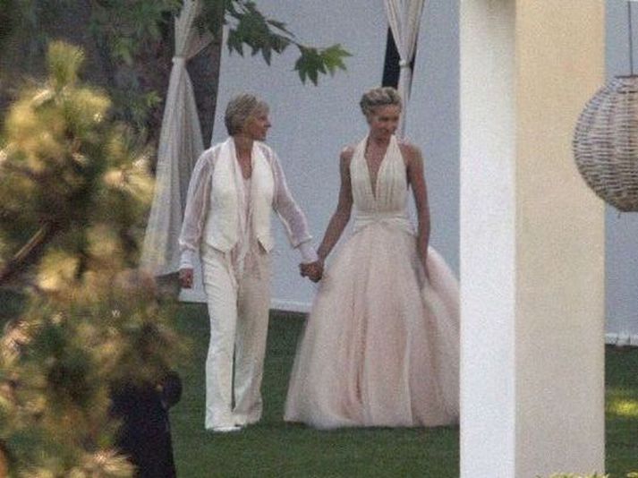 Ellen DeGeneres og Portia De Rossi.