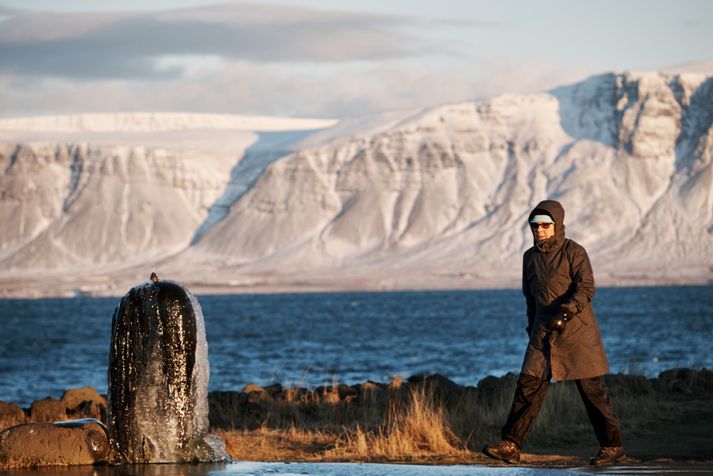 Meðalhiti í byggðum landsins var -8,2 stig í gær.