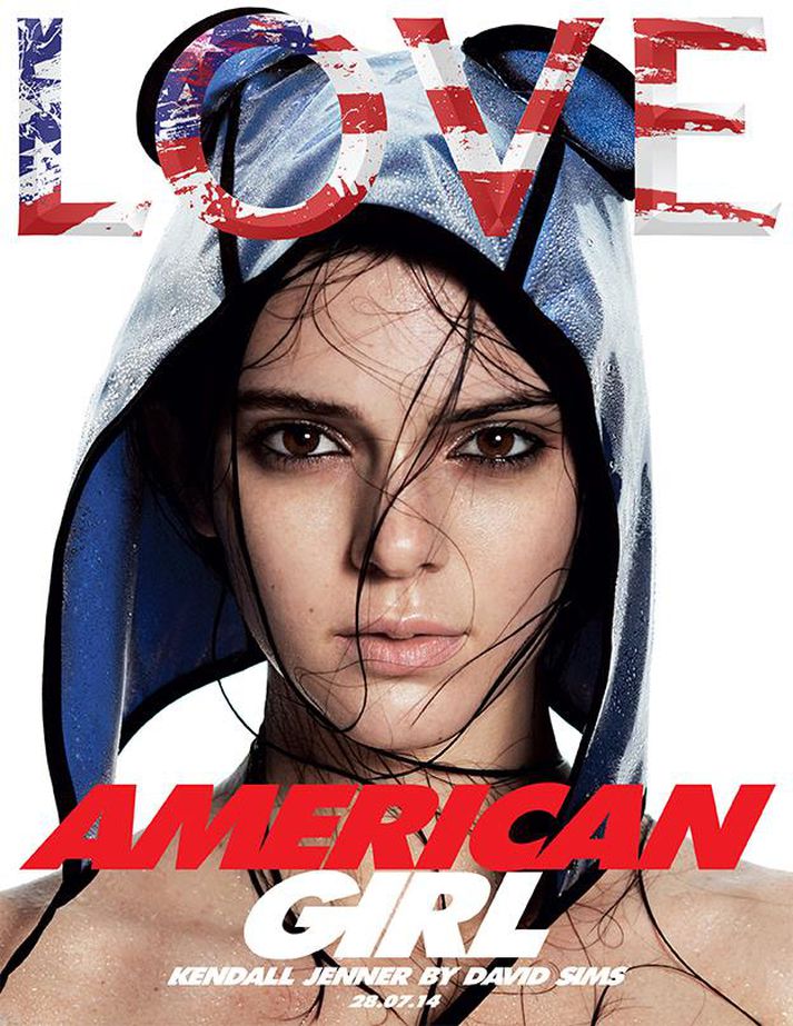 Kendall Jenner á forsíðunni.