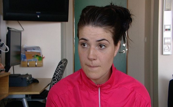 Sigurbjörg Magnúsdóttir móðir Patreks Trausta sem liggur nú á Landspítalnum.