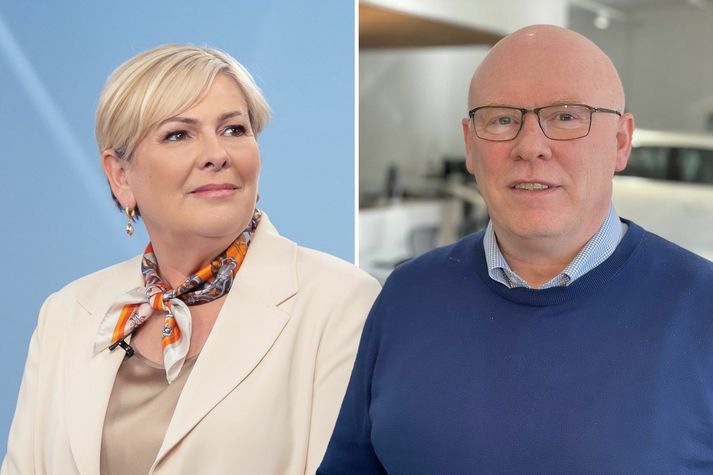 Halla segir hjónin hafa keypt ódýrustu útgáfu af Volvo XC30. Egill segir hjónin hafa keypt Volvo EX30 í ultra útfærslu með stærri gerð rafhlöðu.
