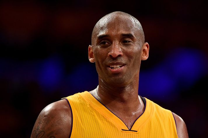 Kobe Bryant varð fimm sinnum NBA-meistari með Los Angeles Lakers.