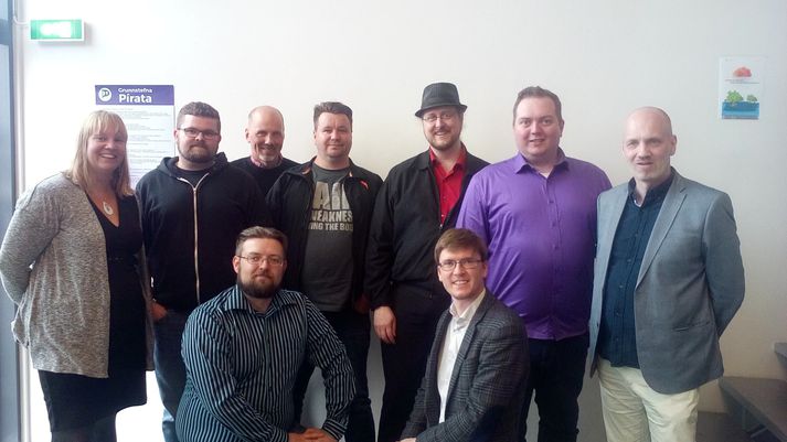 Nýkjörin stjórn Pírata í Reykjavík.