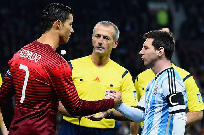 Cristiano Ronaldo og Lionel Messi.