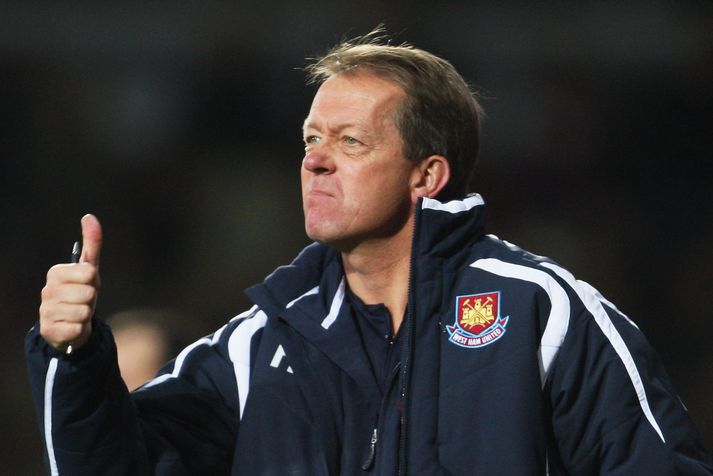 Alan Curbishley þegar hann stýrði West Ham