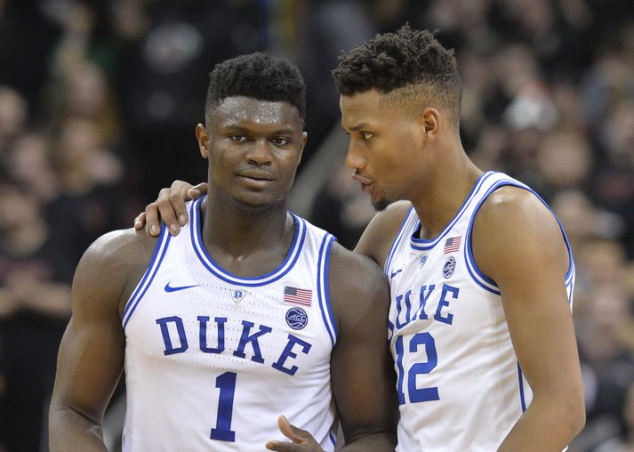 Hinn 18 ára gamli Zion Williamson er þegar orðin ofurstjarna í Bandaríkjunum.