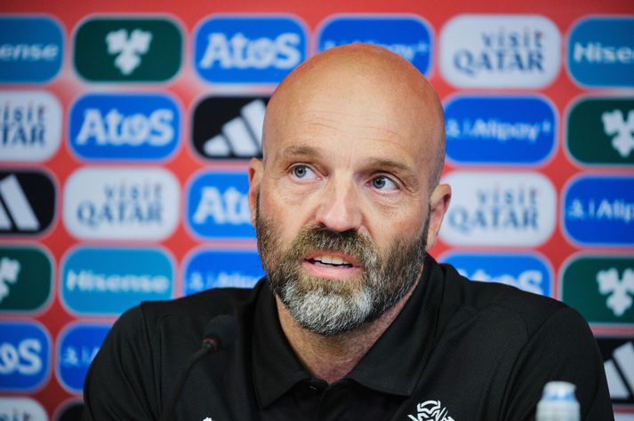 Arnar Gunnlaugsson stýrir íslenska landsliðinu í annað sinn á heimavelli á morgun.