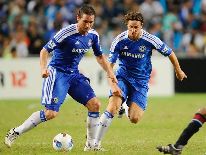 Fernando Torres og Frank Lampard.