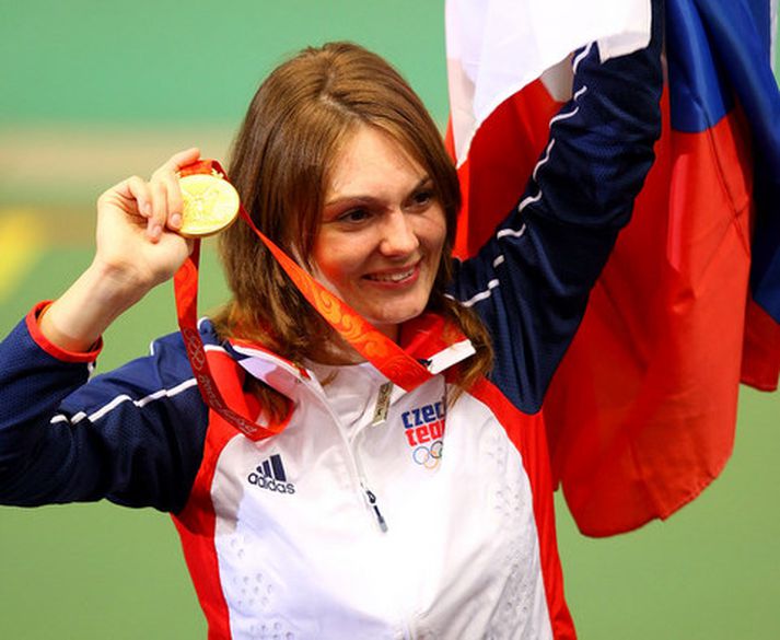 Katerina Emmons vann fyrstu gullverðlauninn á ÓL í Peking.