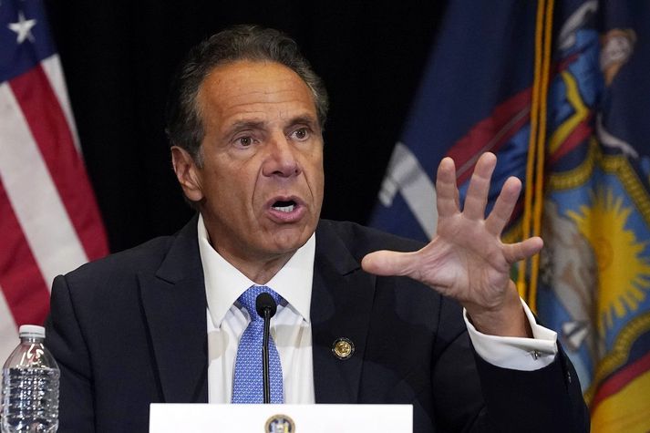 Andrew Cuomo er ríkisstjóri New York og á sínu þriðja kjörtímabili.