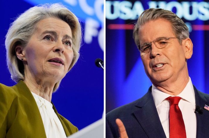 Ursula von der Leyen og Scott Bessent virðast ekki sammála um stöðu sambands Evrópu og Bandaríkjanna.