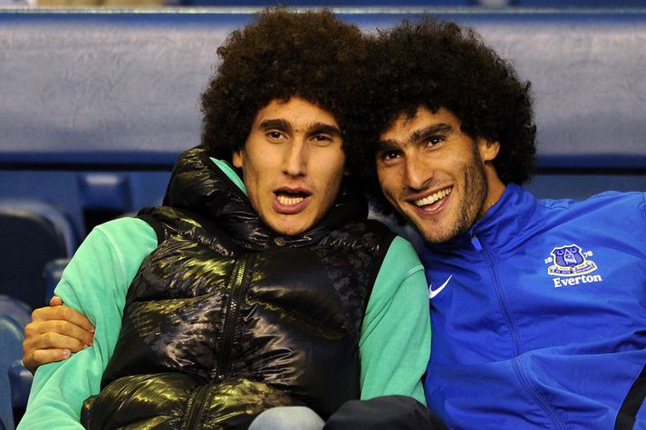 Þeir gerast vart hárprúðari en Fellaini bræður.