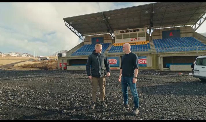 Baldur Sigurðsson og Þorlákur Árnason á Hásteinsvelli.