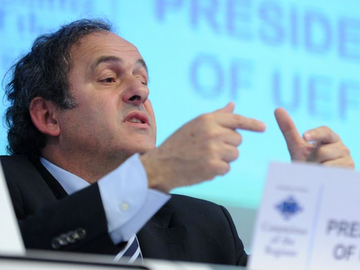 Michel Platini, forseti UEFA.