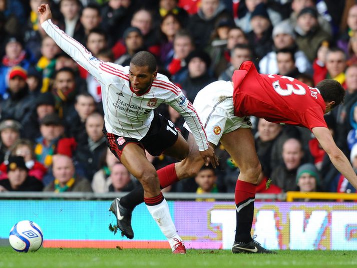 Ryan Babel í leiknum umrædda á móti Manchester United.