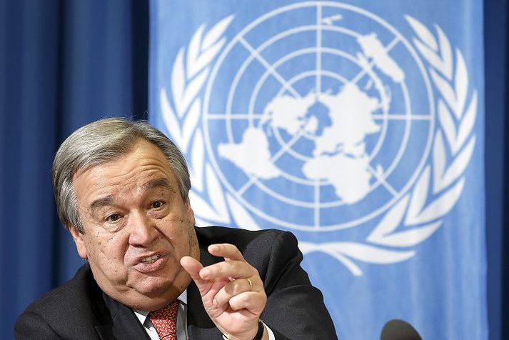 Antonio Guterres, yfirmaður Flóttamannastofnunar Sameinuðu þjóðanna, kynnti herferðina í gær.