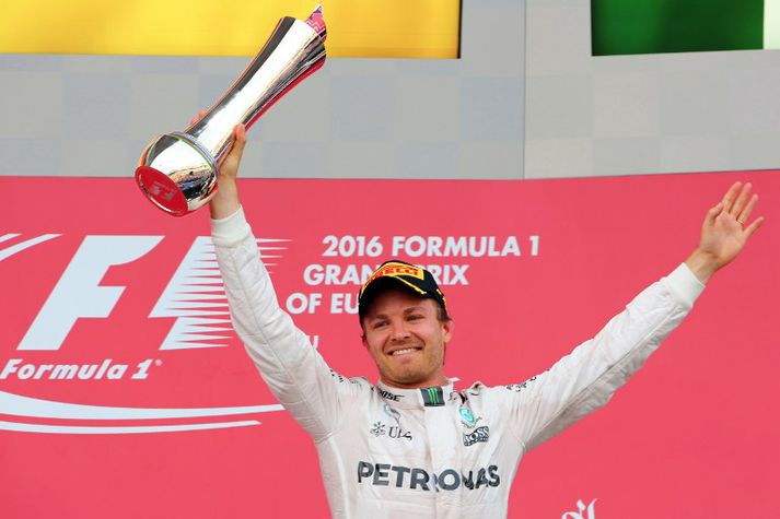 Nico Rosberg var manna fljótastur í Bakú.