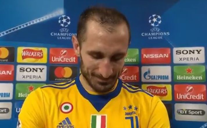 Georgio Chiellini í viðtalinu.