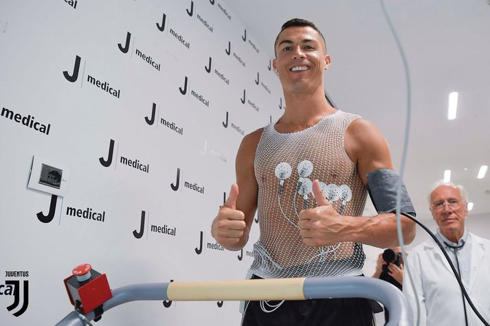 Ronaldo í læknisskoðuninni