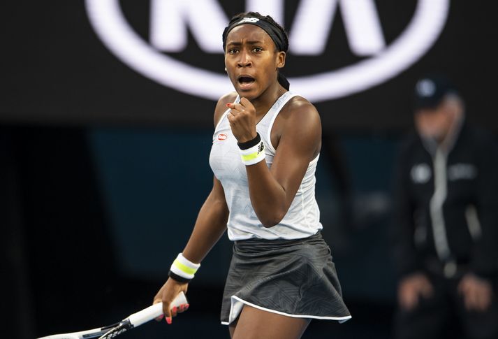 Coco Gauff verður ekki 16 ára fyrr en 13. mars.