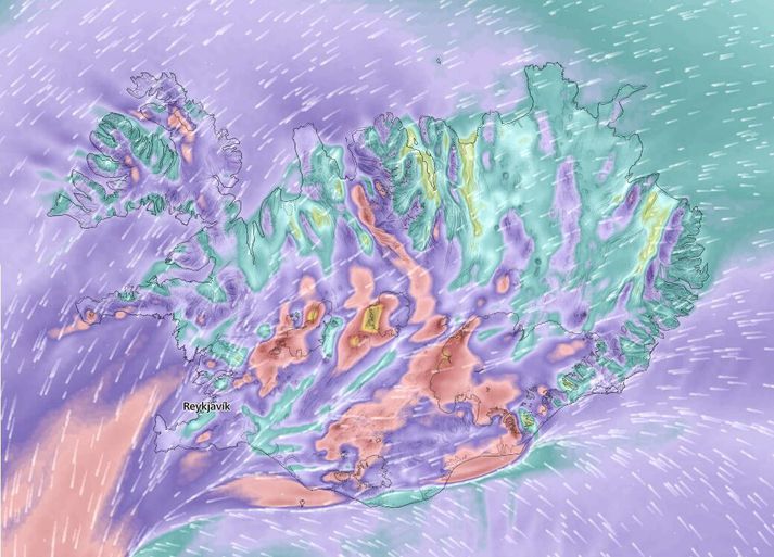 Það verður hávaðarok í fyrramálið.