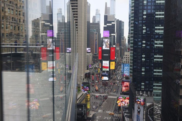 Frá Times Square torgi í New York.