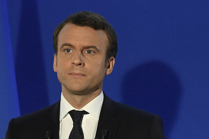 Frakkar á Íslandi vildu flestir Macron