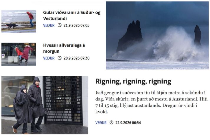 Þessi vikulok ætlum við að helga góðu ráðunum veðrinu. Eða réttara sagt orkunni okkar. Því það er eðlilegt að okkur líði öðruvísi í rigningu og roki miðað við sólríkan dag í maí. 