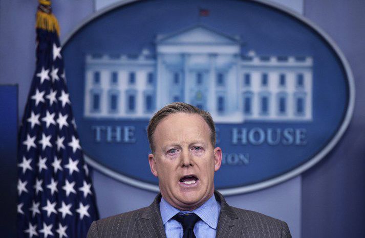 Sean Spicer verður væntanlega áberandi á næstu árum.