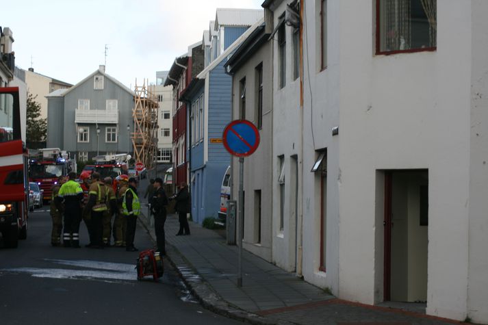 Eldurinn var minni en talið var í fyrstu.