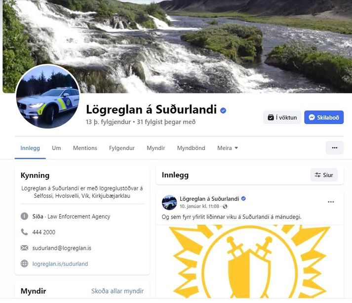 Ekki hefur verið ákveðið hvort Lögreglan á Suðurlandi verði áfram á Facebook eða hvort hún yfirgefi þann vettvang.
