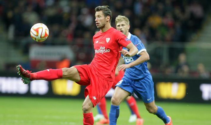 Krychowiak lék vel fyrir Sevilla á síðasta tímabili.