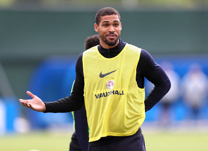 Loftus-Cheek á æfingu með enska landsliðinu í vikunni.