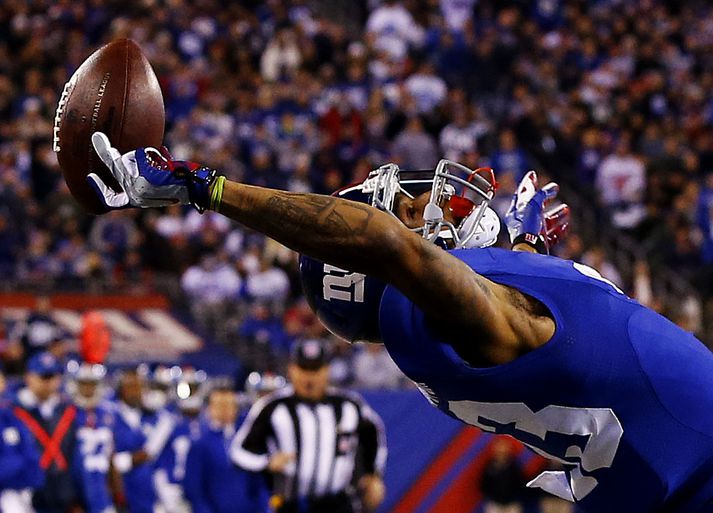 Odell Beckham Jr. í gærkvöldi.