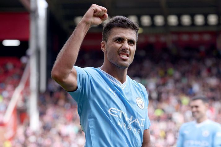 Rodri hefur ekki spilað síðustu þrjá leiki vegna leikbanns en sneri aftur á völlinn í sigri gegn Brighton. 