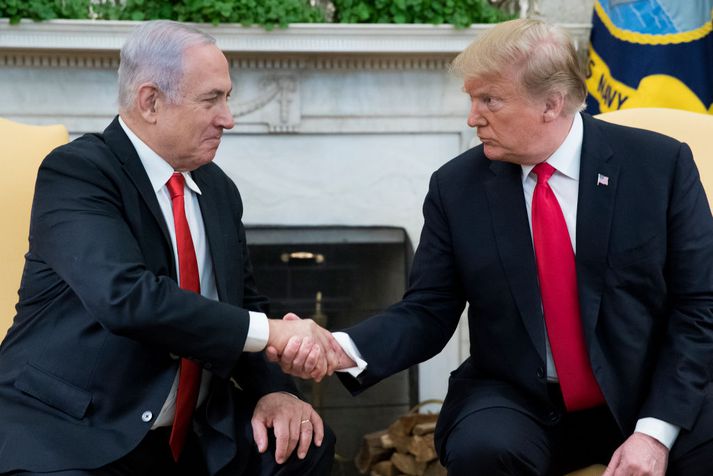 Benjamin Netanyahu, forsætisráðherra Ísrael, og Donald Trump, forseti Bandaríkjanna.