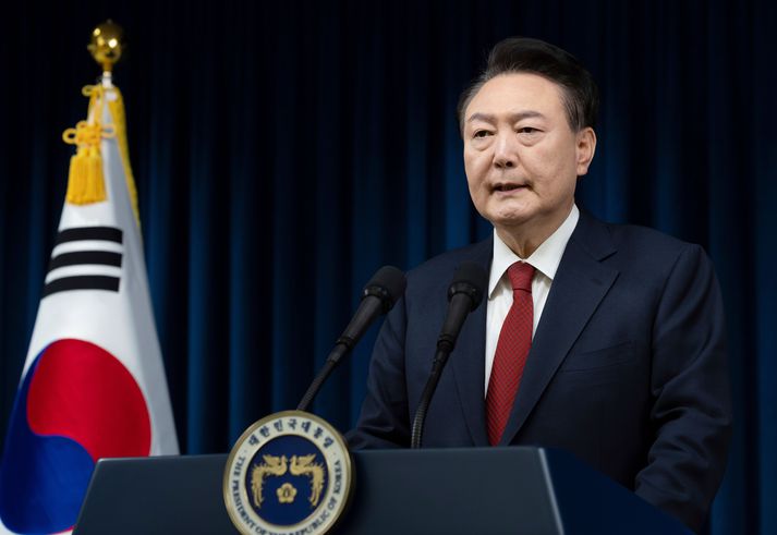 Yoon Suk Yeol, forseti Suður-Kóreu.
