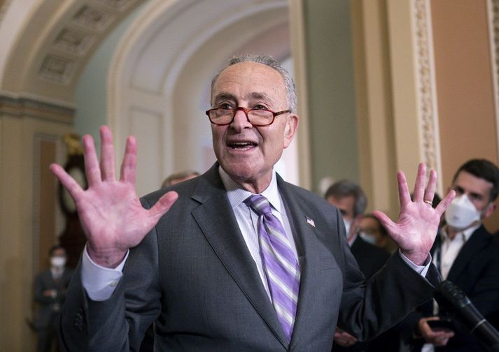 Chuck Schumer, leiðtogi Demókrata í öldungadeildinni, tilkynnti samkomulagið í dag.